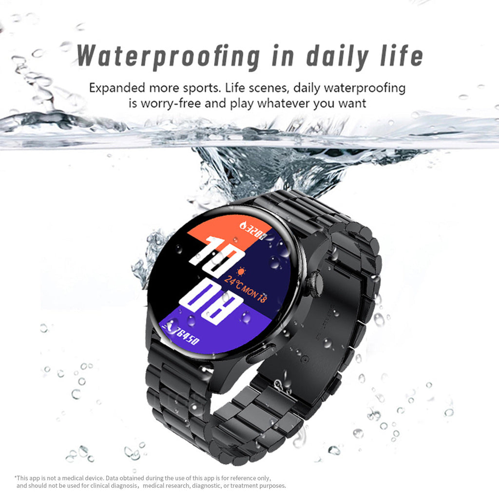 waterproof sports watch in action