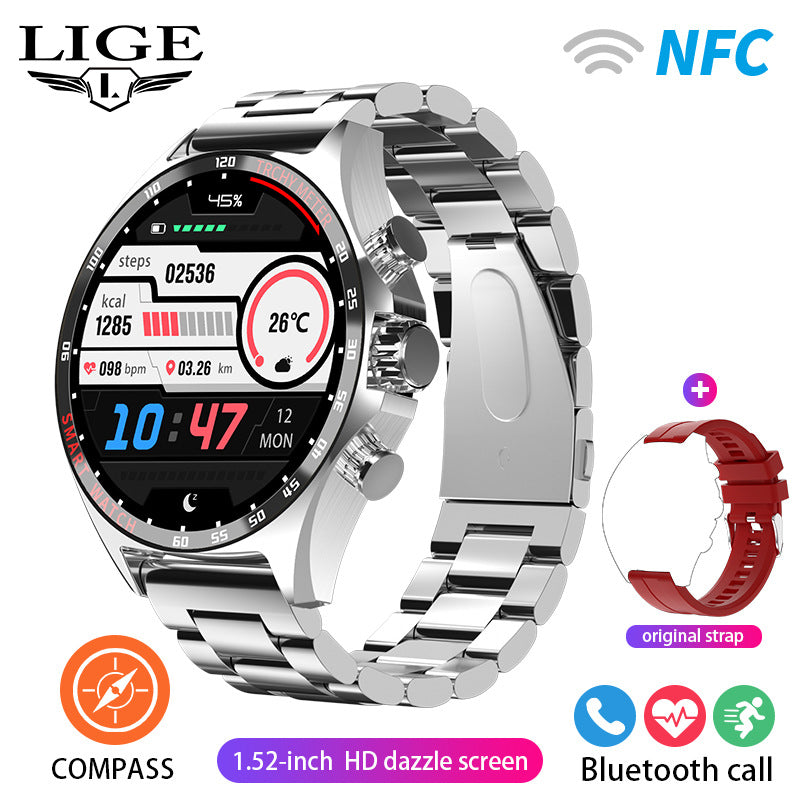 Bluetooth sports watch with heart rate monitor