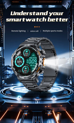 Close-up of the waterproof sports watch
