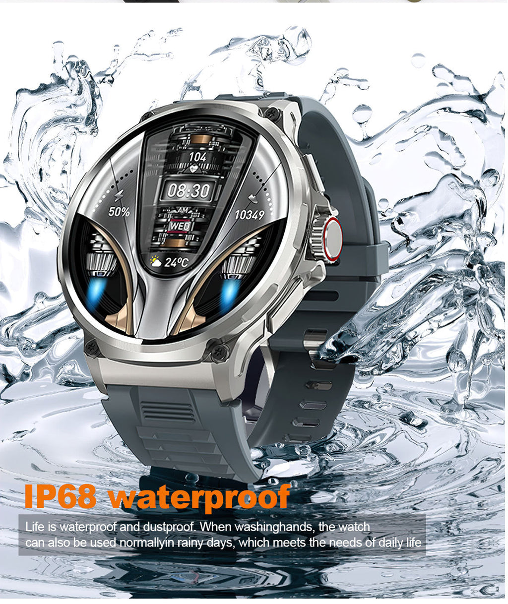 V69 smartwatch displaying heart rate feature