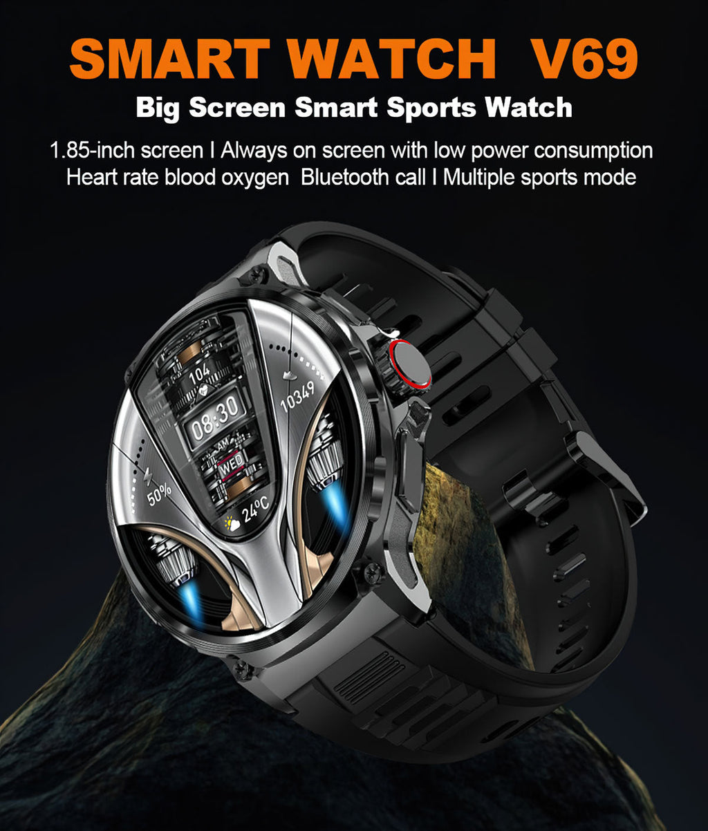 V69 smartwatch front view