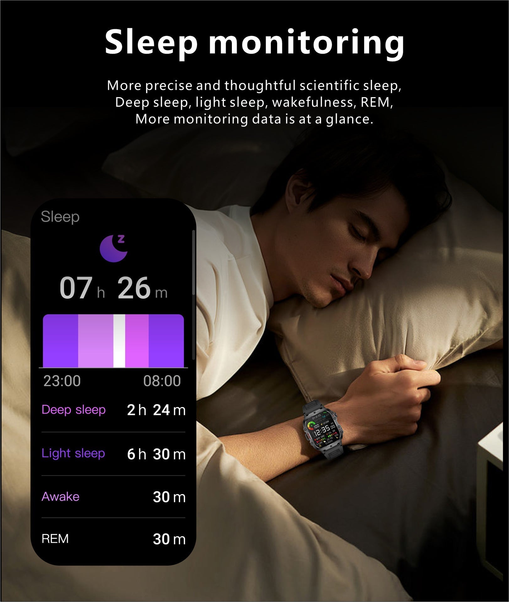 Stylish waterproof smartwatch with health tracking features