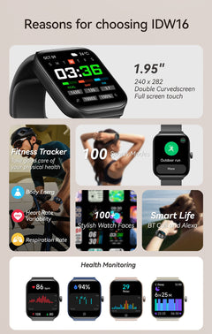 LIGE Smart Watch with Bluetooth calling