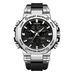 Waterproof digital sports watch front view