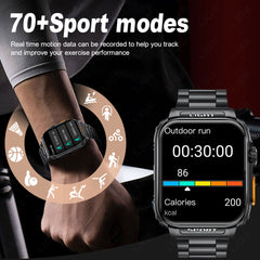 LIGE smart watch in stylish black colour