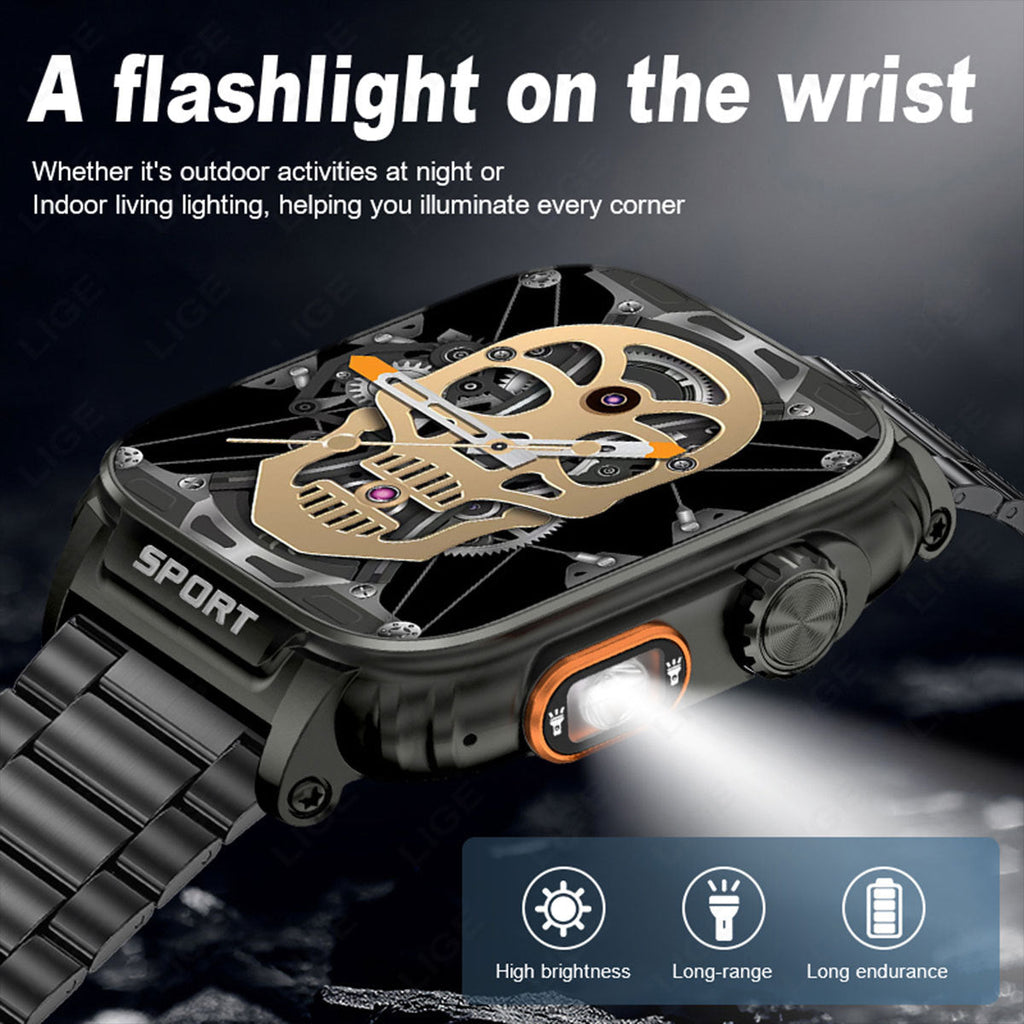 LIGE smart watch close-up showcasing features
