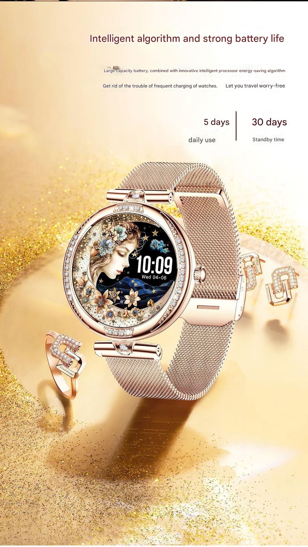 Health monitoring features displayed on Smart Health Watch