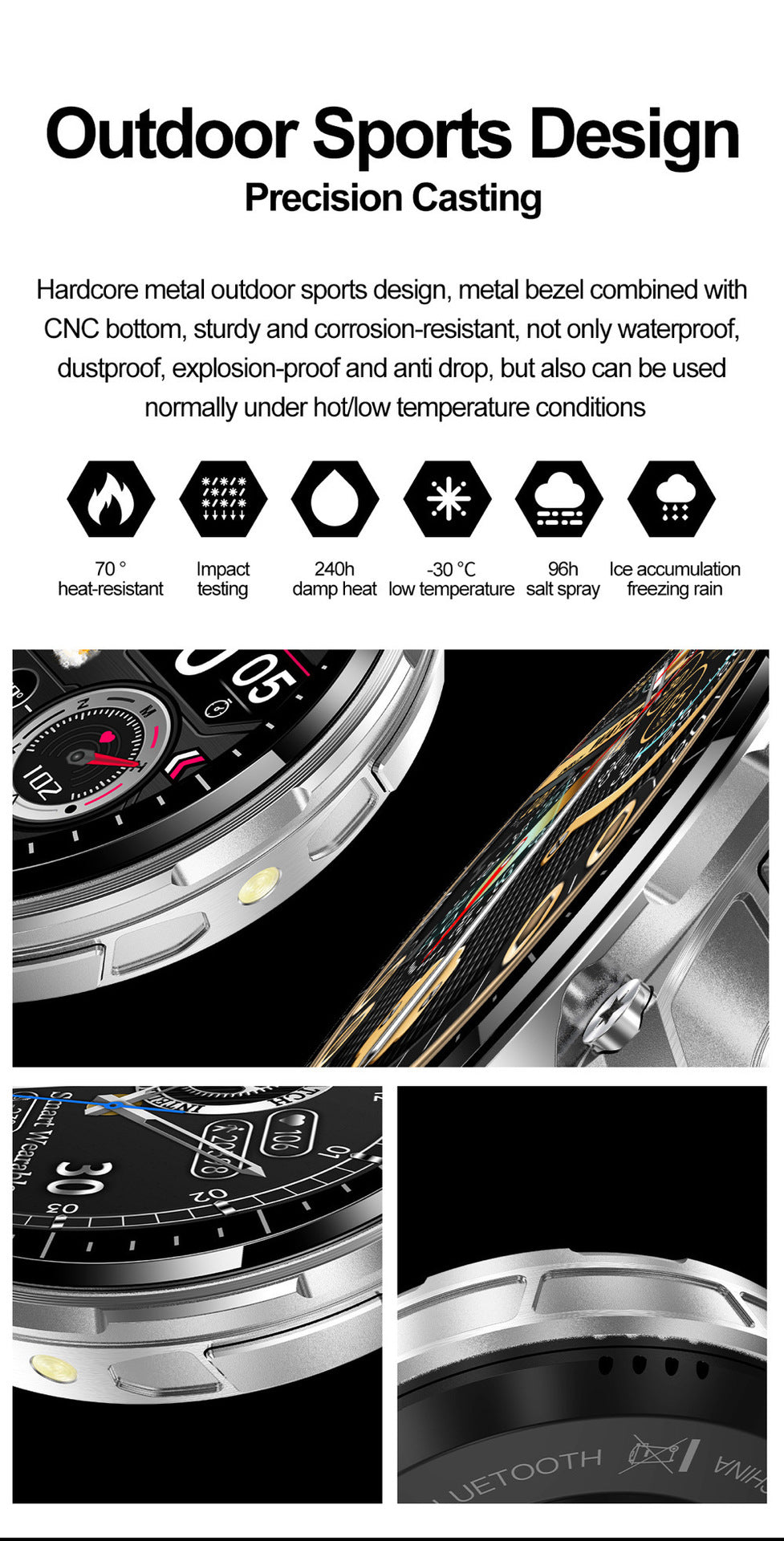 QW50 fitness tracker front view