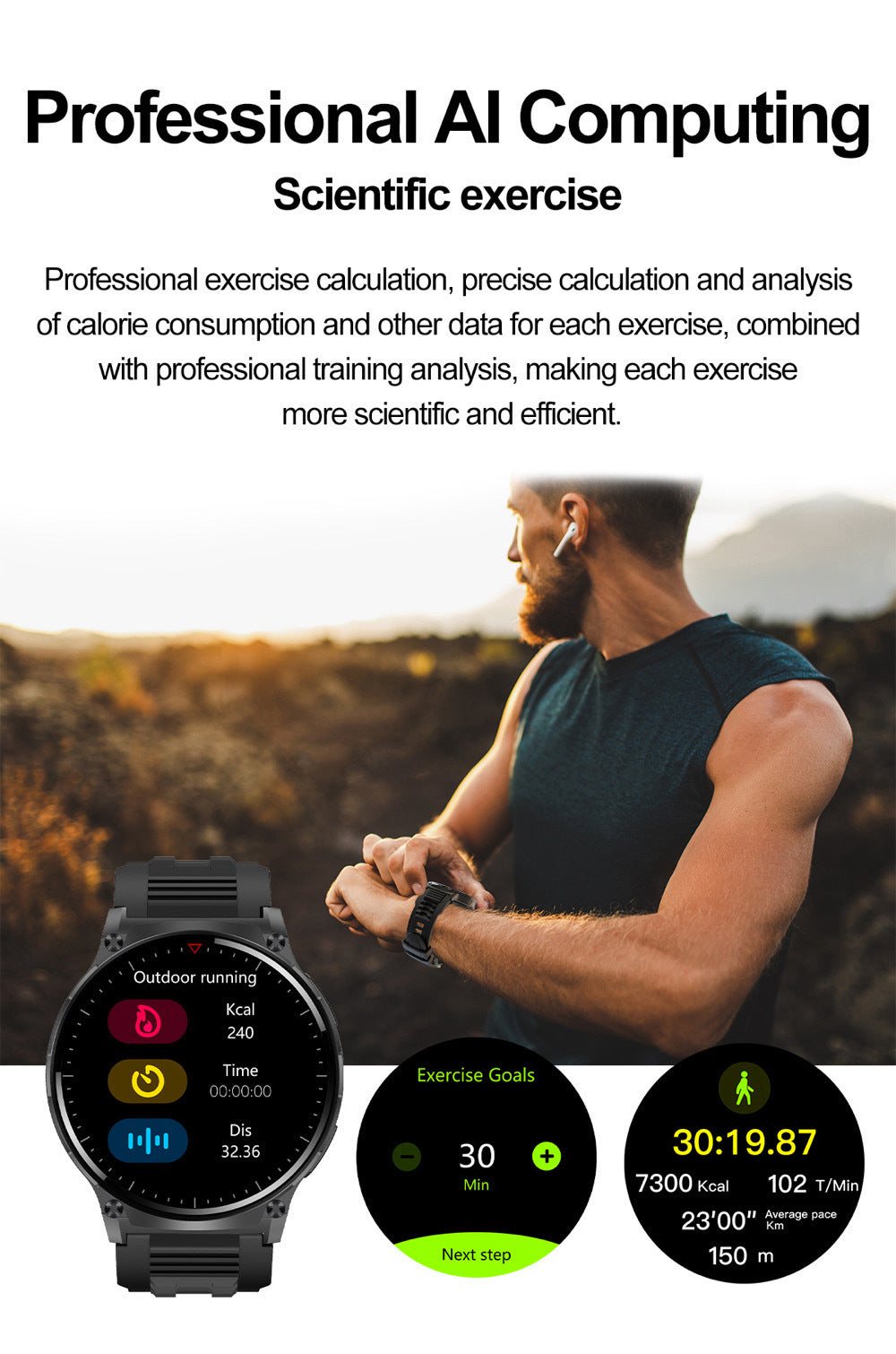 Charging method of the QW50 fitness watch