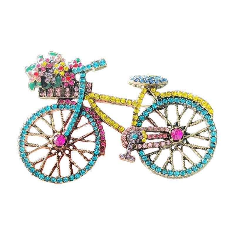 Creative accessory with bicycle brooch design image 2