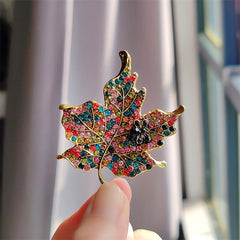 Elegant presentation of a vintage brooch