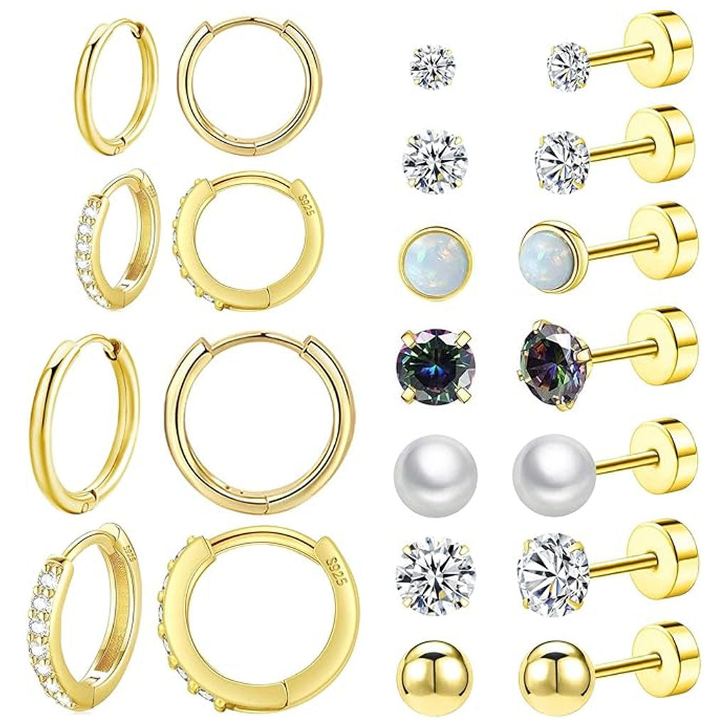different colour options of stainless steel earrings
