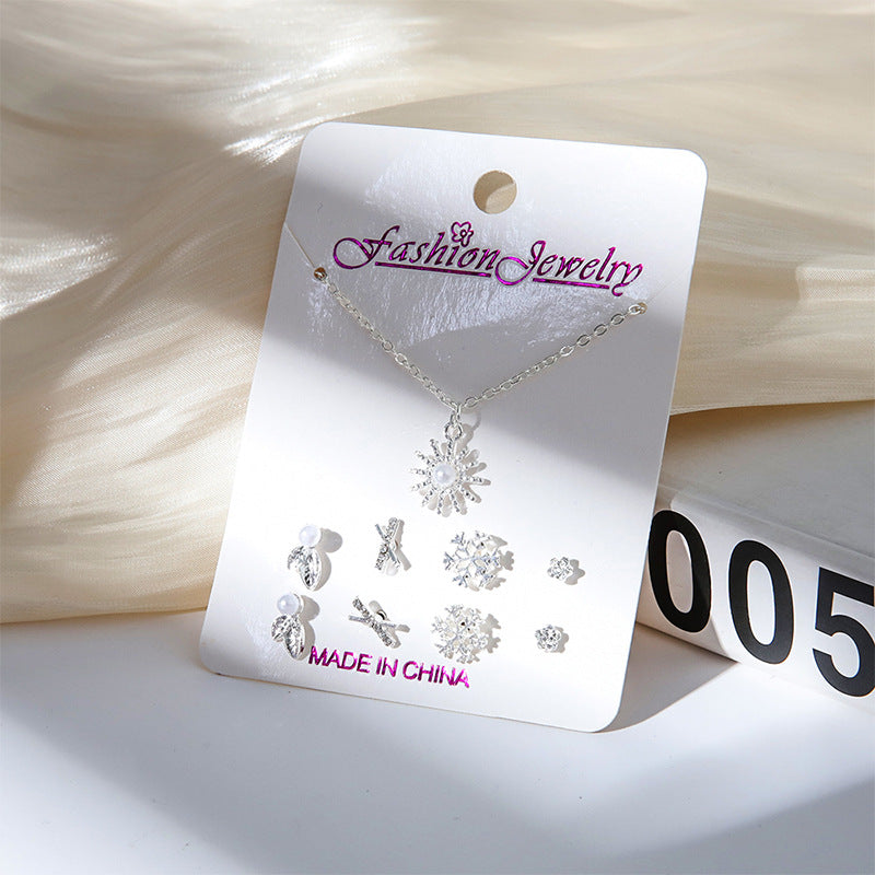 Lightweight Christmas jewelry on a festive background