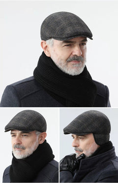 Wool blend beret hat in different colours
