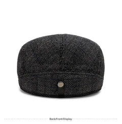 Men's fashionable winter beret for outdoor use