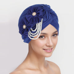 Versatile headwear for all seasons in floral