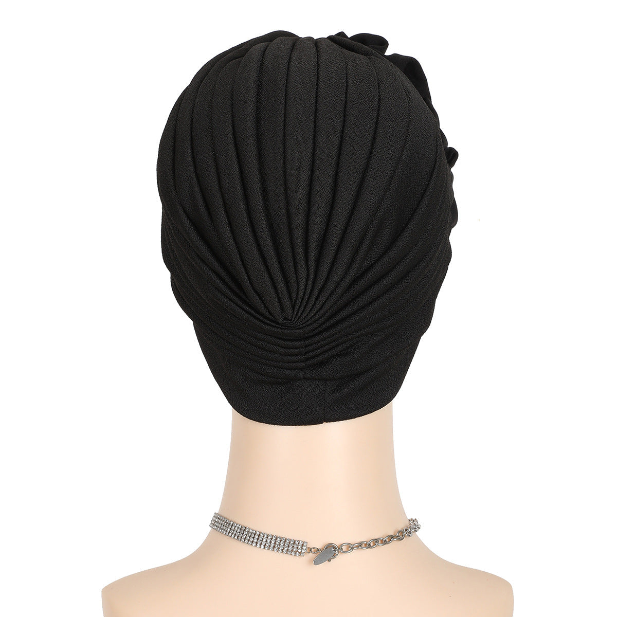 Classy women's hijab cap with floral pattern