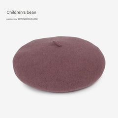 Kids wool beret hat image 2