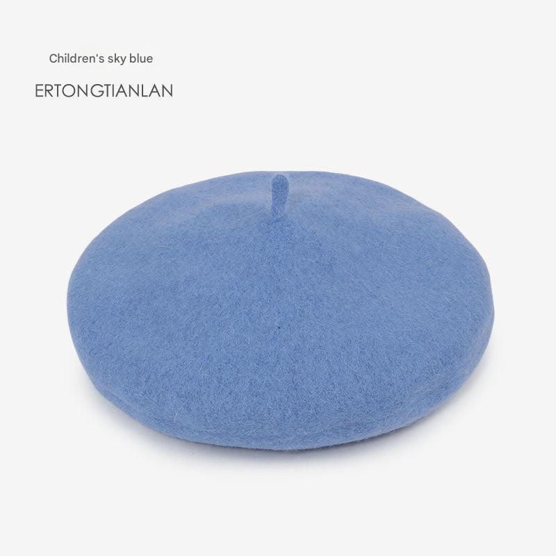 Kids wool beret hat image 2