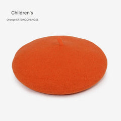 Kids wool beret hat image 6
