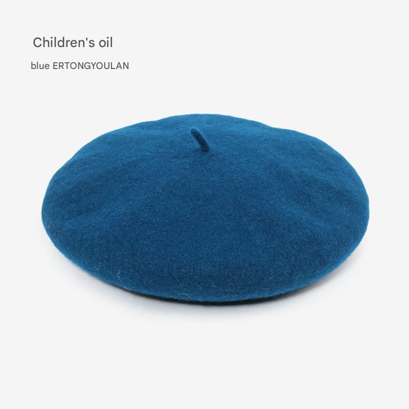 Kids wool beret hat image 7