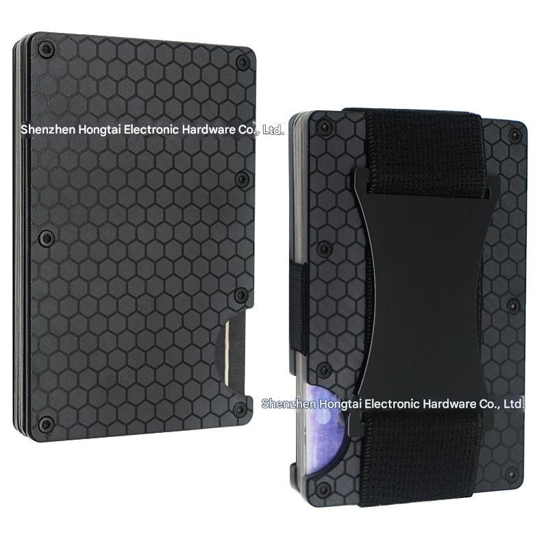 Different patterns available in aluminium wallet