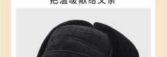 Mink velvet material close-up of winter cap