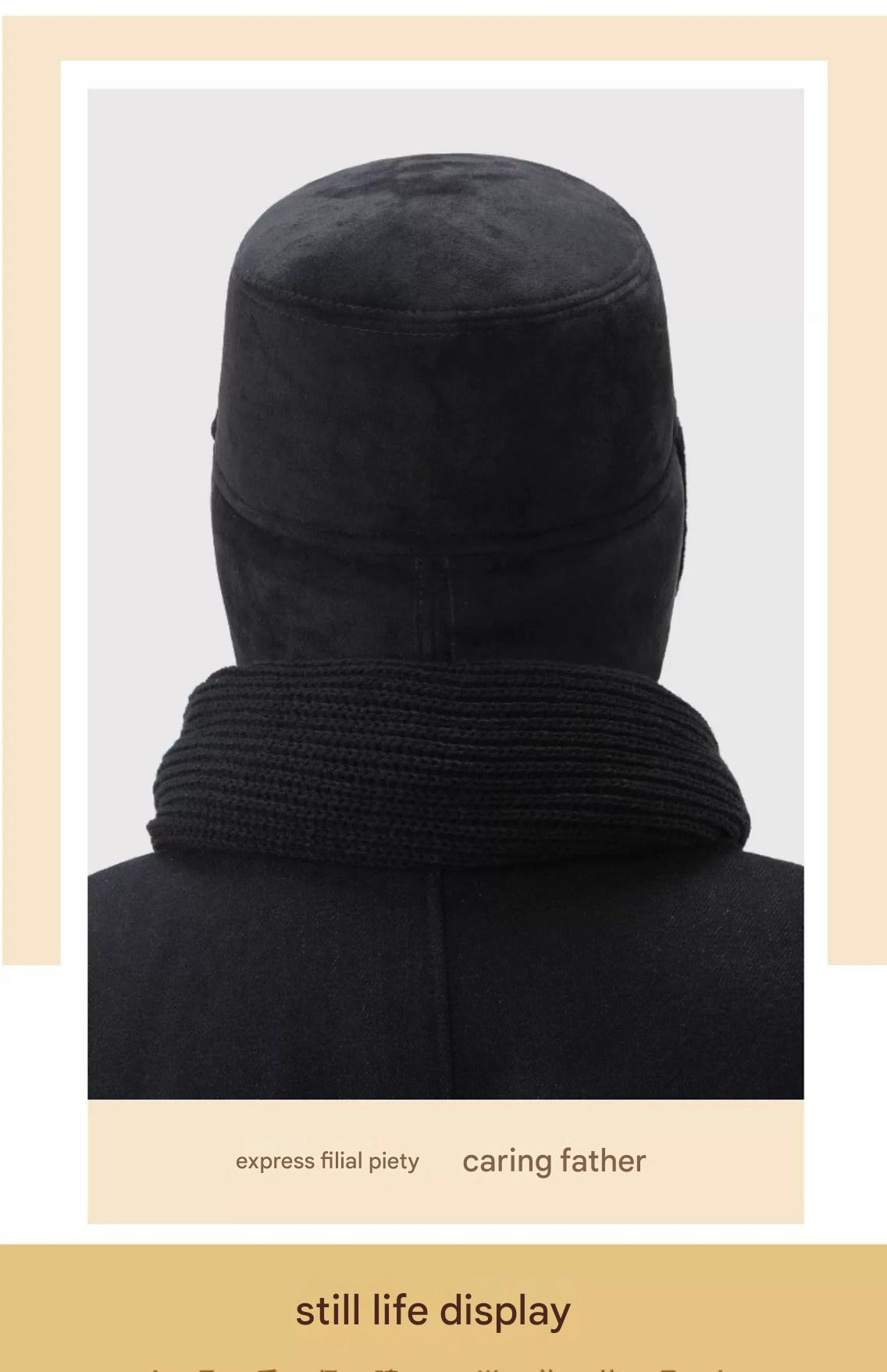 Elegant winter cap for older men