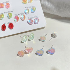 Geometric Butterfly Stud Earrings for women