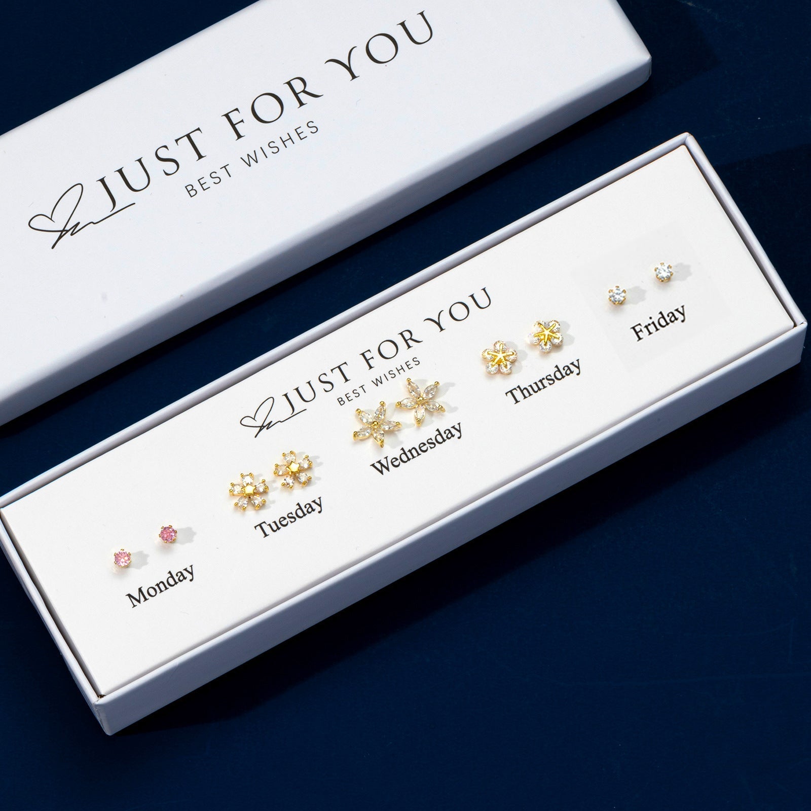 stylish presentation of S925 earrings set image 5