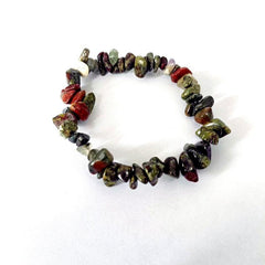 Natural gemstones beautifully strung on bracelet design