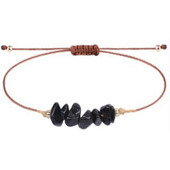 Handcrafted natural stone bracelet with vivid colours