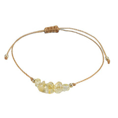 Woman wearing a fashionable beaded bracelet