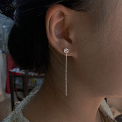 Elegant Zirconia S925 Silver Earring Set Image 2