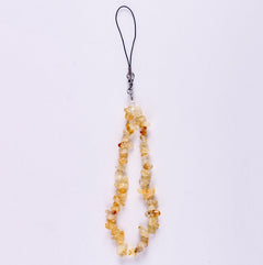 Handmade Bohemian Natural Stone Phone Strap - Amethyst