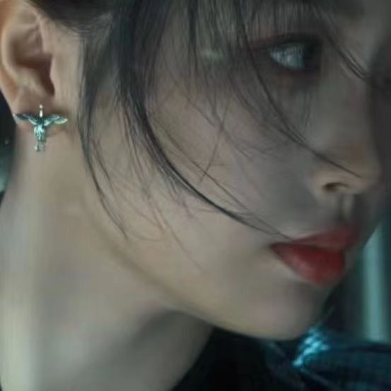 Elegant Flying Crane Alloy Drop Earrings image 3