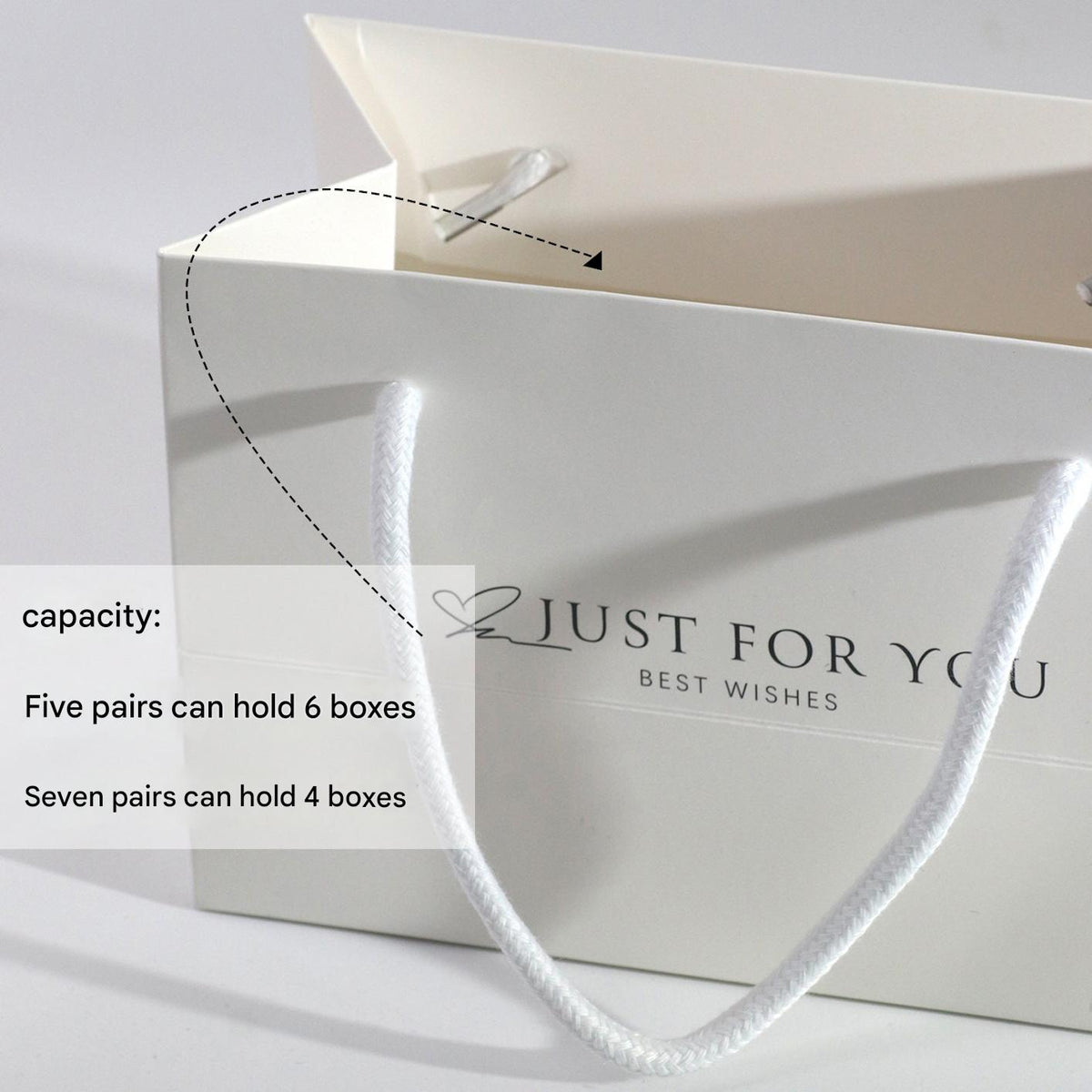 Gift bag with a festive theme for holidays
