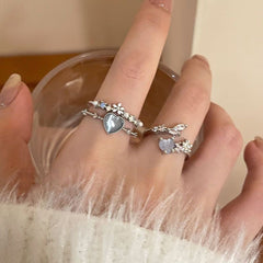 Elegant presentation of the moonlight zircon ring image 10