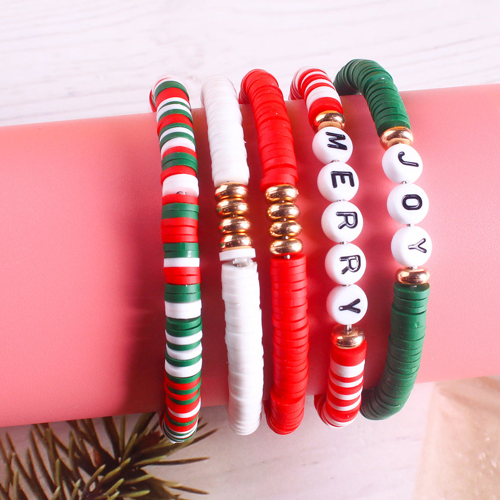 Elegant Handmade Soft Clay Beaded Bracelet Image 1