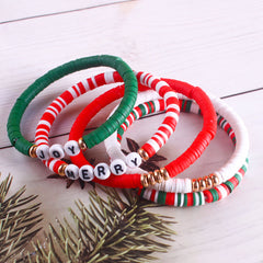 Elegant Handmade Soft Clay Beaded Bracelet Image 2