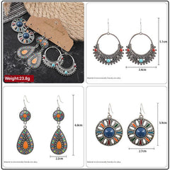 Vintage-inspired tassel earrings close-up