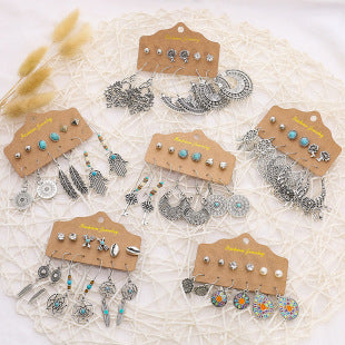 Elegant Vintage Style Earrings on display