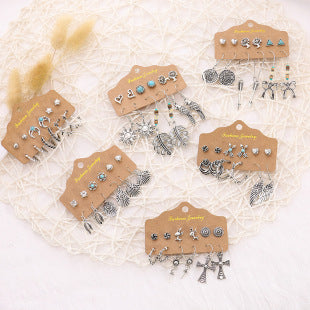 Lightweight Alloy Earrings Set for all-day wear