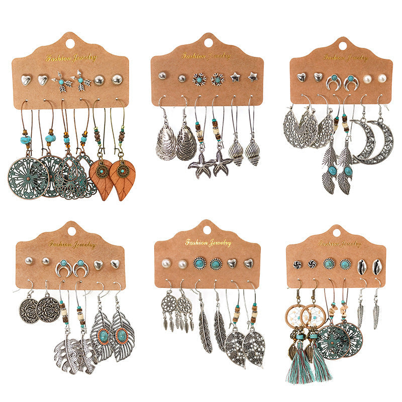 Lightweight Alloy Earrings Set for all-day wear