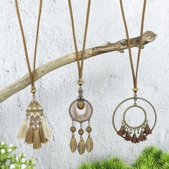 Bohemian necklace casual outfit