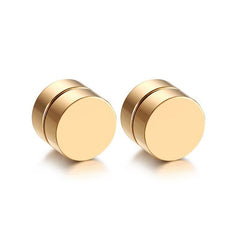 Stylish and elegant gold magnetic ear studs