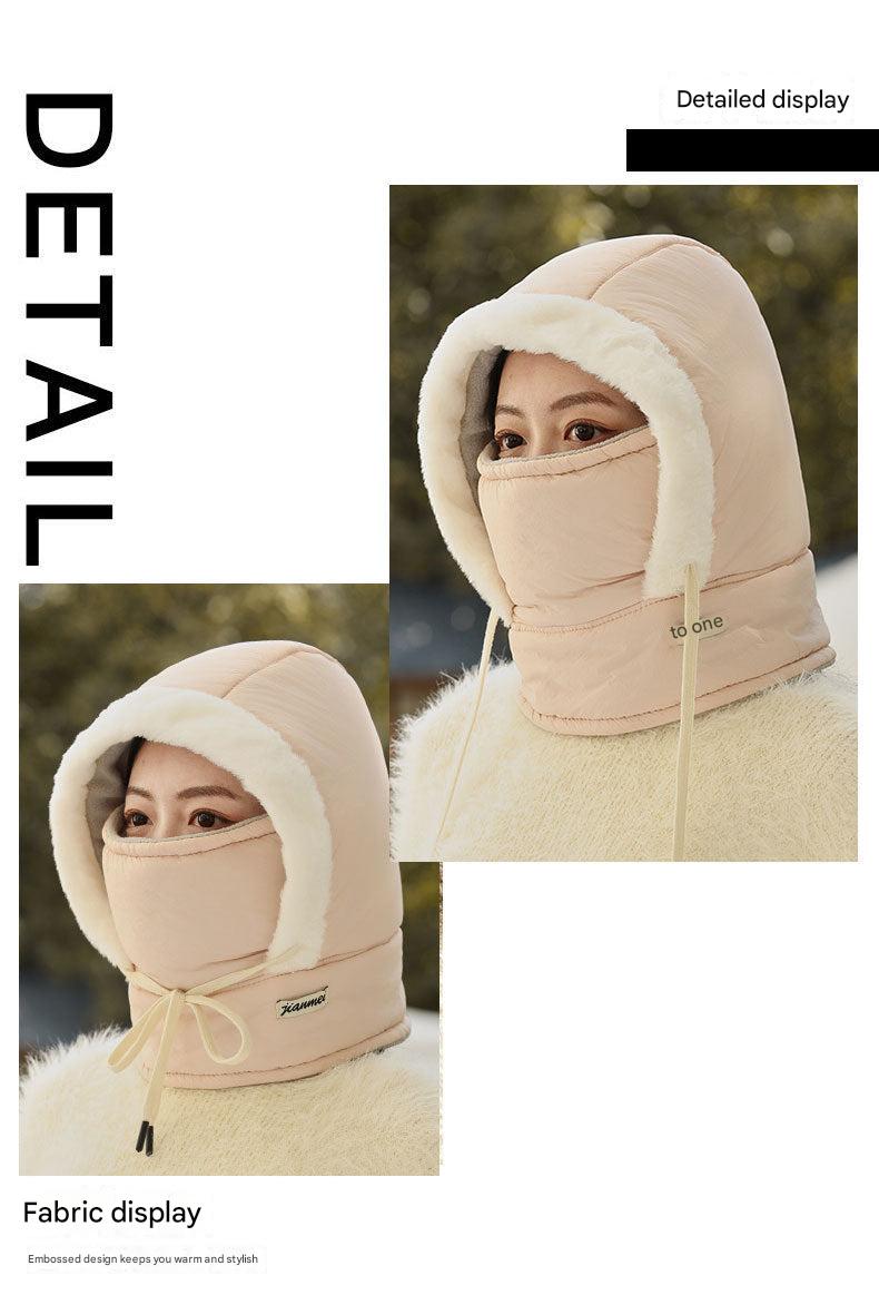Fleece-lined winter beanie in dark grey