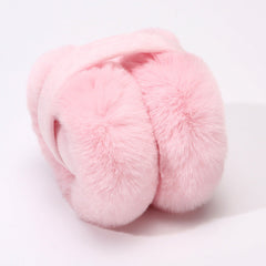 Stylish black winter earmuffs for women
