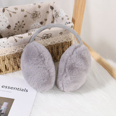 Stylish black winter earmuffs for women