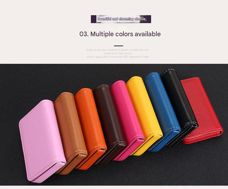 Professional PU business card holder in black